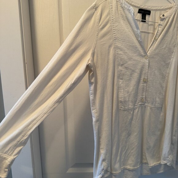 Ralph Lauren White tuxedo style blouse - Picture 4 of 5